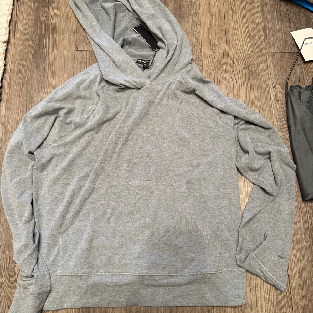 James Perse Gray Hoodie Sweater. NWT